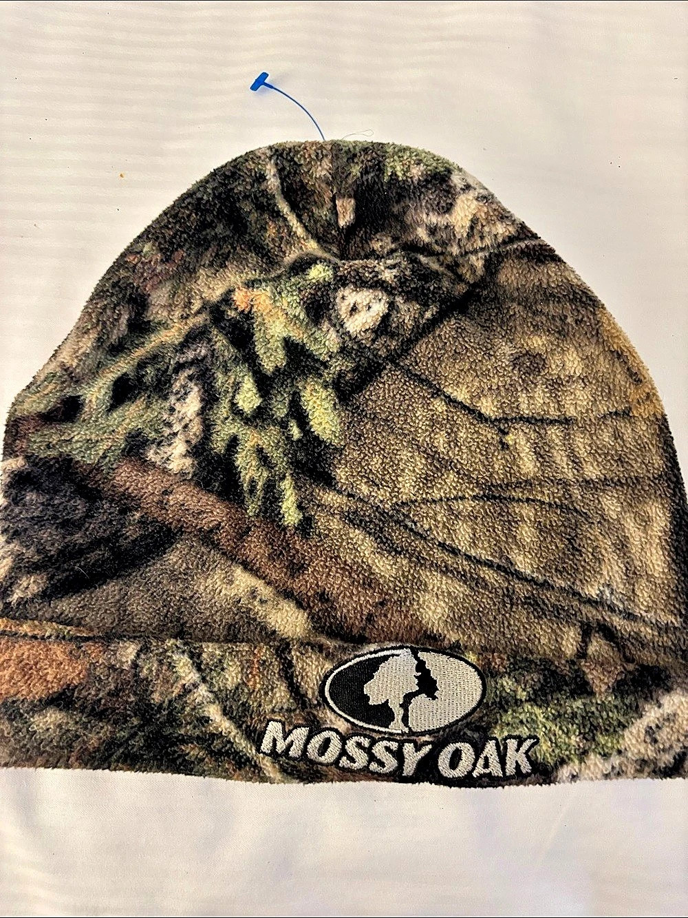 Mossy Oak Camo Fleece Beanie Brown & Green Like New